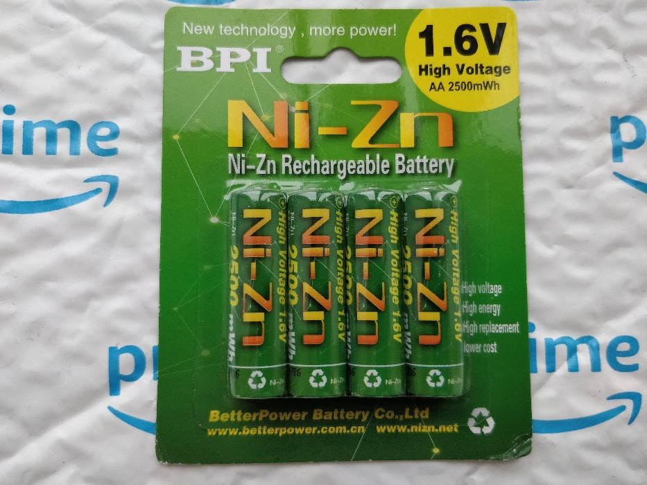 Акумулятор BPI 1.6V Ni-Zn АА 2500 mWh