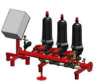Фільтр 3" автоматичний, дисковий, 100 мкм, 75 куб.м/год (система з 3-х фільтрів)