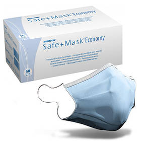 Маска процедурна двослойна, голуба 50 шт - Medicom (Медіком) Safe+Mask Economy