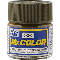 Оливково-коричневий матовий.10 мл. MR.COLOR C38