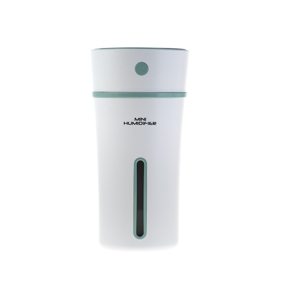 Міні Зволожувач повітря Mini Humidifier (білий; вставки - серозеленые)
