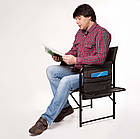 Стілець "Режисер з полицею" d25 мм (сірий меланж), фото 4