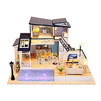 3D Румбокс "Коттедж з басейном" — Ляльковий Дім Конструктор/DIY Cottage Doll House від CuteBee