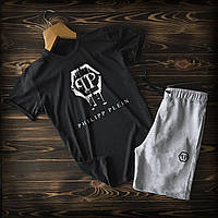 Шорти і футболка Philipp Plein (Філіп Плейн) шорти і футболка чорно-сірого кольору S