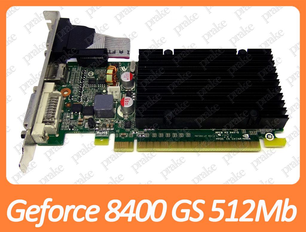 Відеокарта EVGA Geforce 8400 GS 512Mb PCI-Ex DDR3 64bit (DVI + HDMI + VGA)