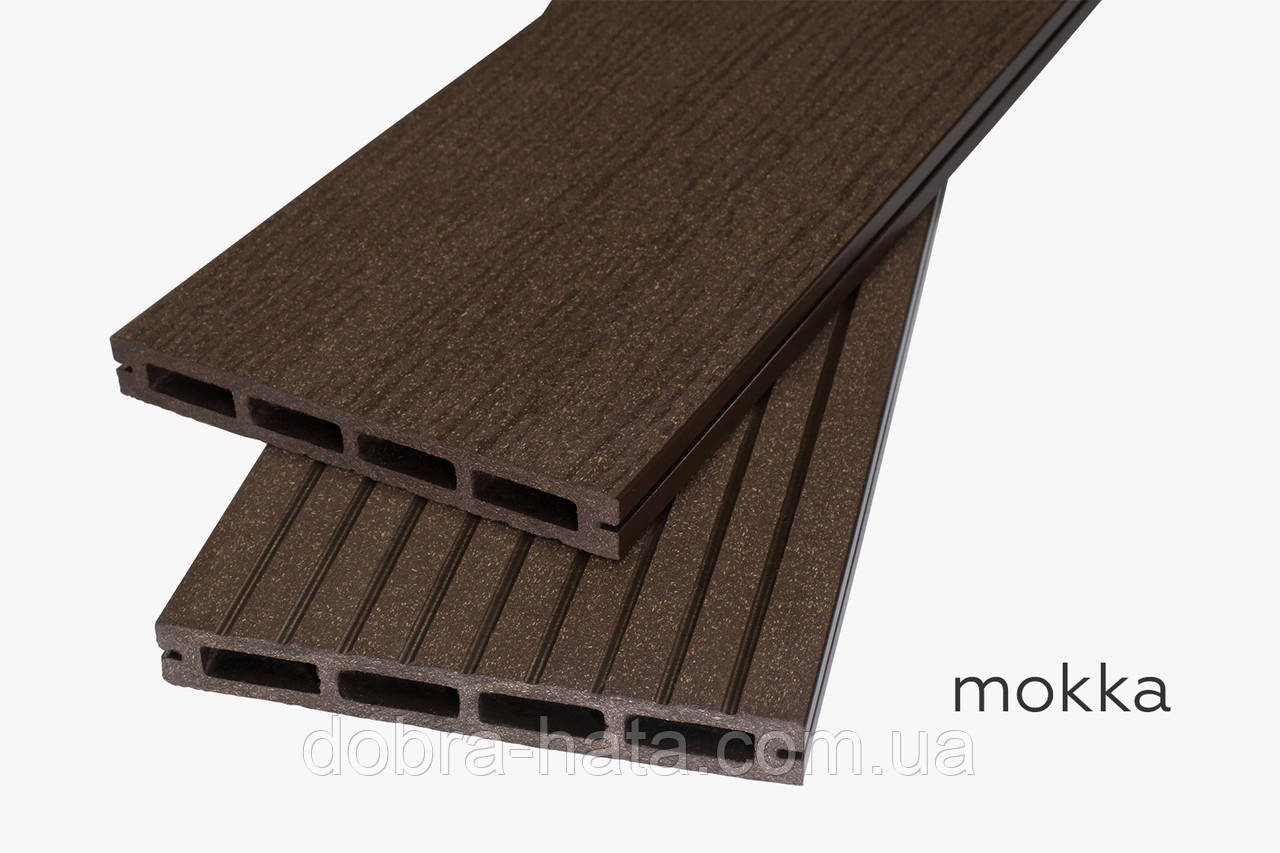 Террасна дошка Woodlux "Step" колір Mokka 155*20*2200