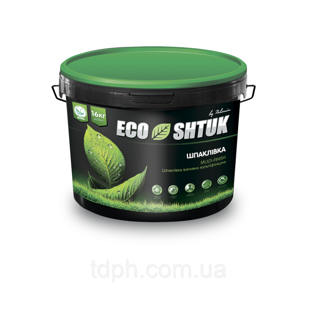 Вапняна фінішна шпаклівка для внутрішніх робіт Ecoshtuk
