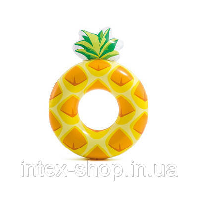 Надувний круг Intex 56266 «Ананас» (117 х 86 см)
