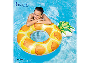 Надувний круг Intex 56266 «Ананас» (117 х 86 см), фото 2
