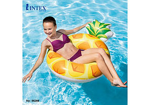 Надувний круг Intex 56266 «Ананас» (117 х 86 см), фото 3