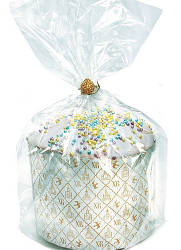 Упаковка поліетиленова прозора із широким дном для кулічу, 22 см х 25 см L (ціна за 1 шт.)