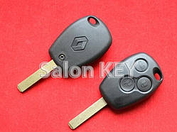 Ключ Renault 3 кнопки PCF7947 лезо VA2