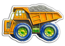 Дитячі пазли для малюків 4 в 1 Вантажний транспорт., фото 3