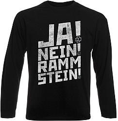 Футболка з довгим рукавом Rammstein - Ja! Nein! Rammstein! (чорна)