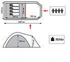 Намет кемпінговий з великим тамбуром 4 місний  Catawba Totem, UTTT-024, фото 2