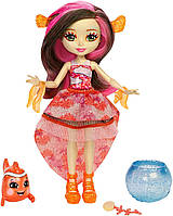 Кукла Рыба-клоун Кларита и Кэкл Enchantimals Clarita Clownfish Doll with Cackle FKV56