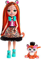 Кукла Тигра Тэнзи и Тафт Enchantimals Tanzie Tiger Doll with Tuft FRH39