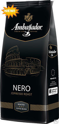 Кава в зернах Ambassador NERO 1000г