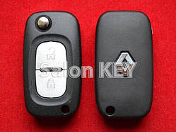 Викидний ключ Renault 2 кнопки PCF7961M 4A Hitag AES лезо VA2