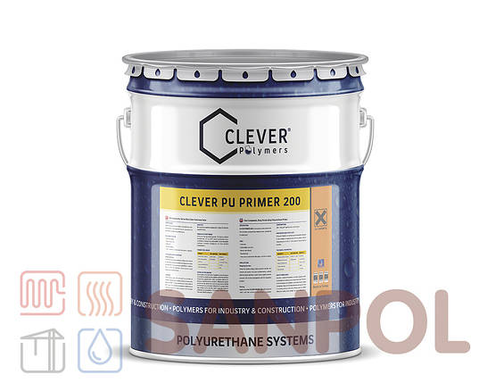 Поліуретанова грунтовка Clever PU Primer 200 (4 кг), фото 2