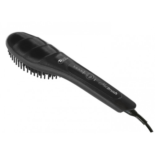 Термогребінець для вирівнювання волосся TICO Professional Hot Brush Black 100208