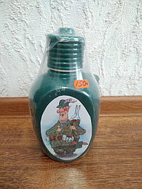 Набір ШТОФ ФЛЯГА "Мисливець". Слов'янська кераміка. Посуд керамічний.Сувеніри, кераміка.