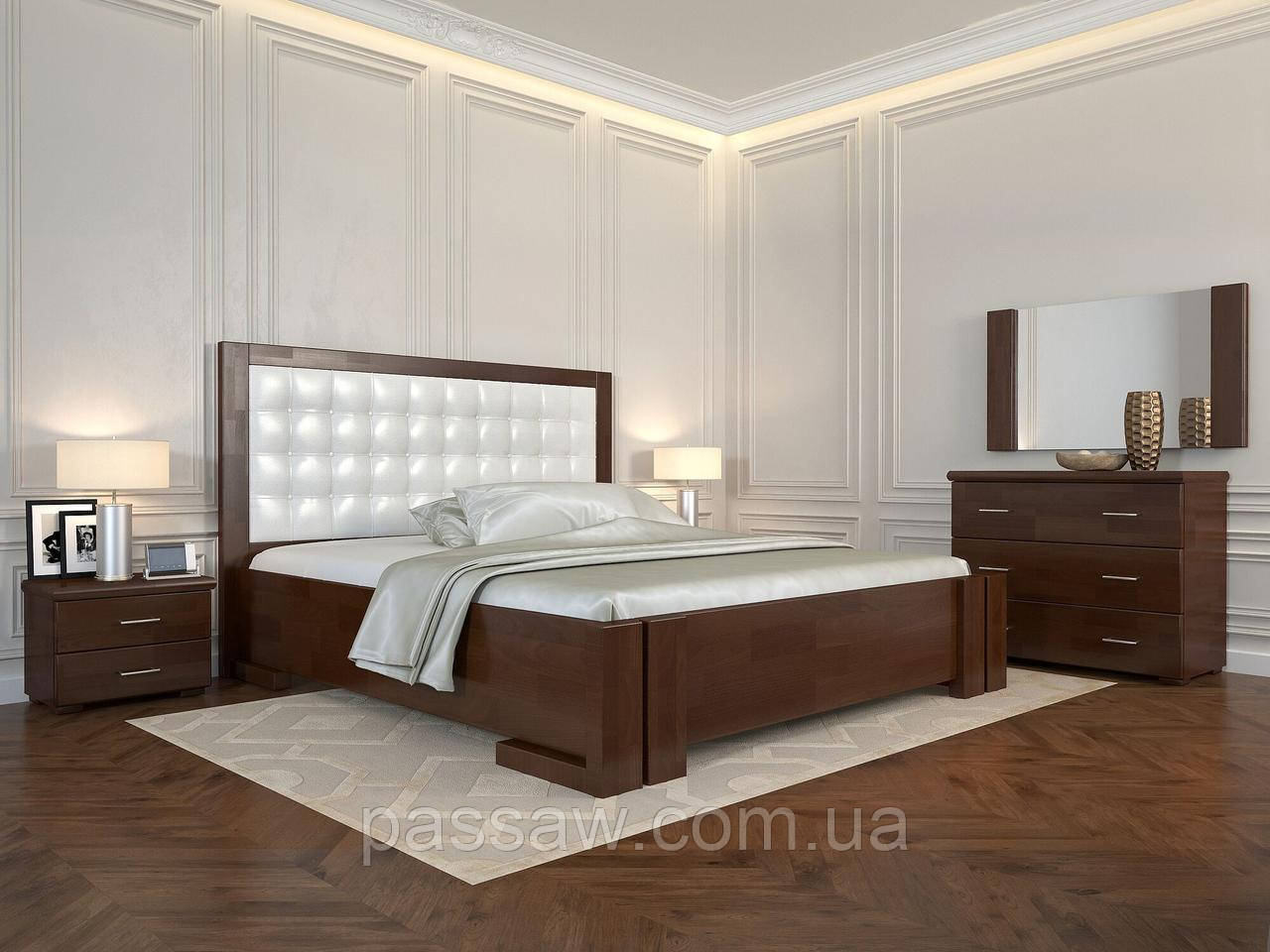 Ліжко дерев'яне ARBOR DREV "Амбер" із підіймальним механізмом 1,6 сосна