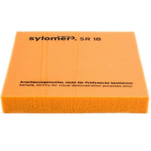Віброізолювальний поліуретановий еластомер Sylomer SR18-25 жовтогарячий