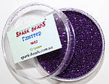 Глітер (блискітки), колір — темно-фіолетовий, 10 г, фото 2
