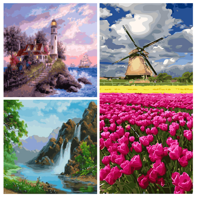 Картины по номерам без упаковки купить в Украине лучшие пейзажи ...