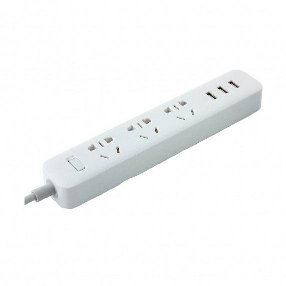 Мережевий фільтр-подовжувач Xiaomi Strip 3 розетки 3USB 1,8 м White (NRB4027CN)