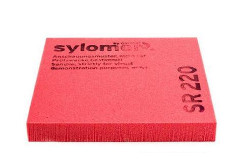 Віброізолювальний поліуретановий еластомер Sylomer SR220-25 червоний