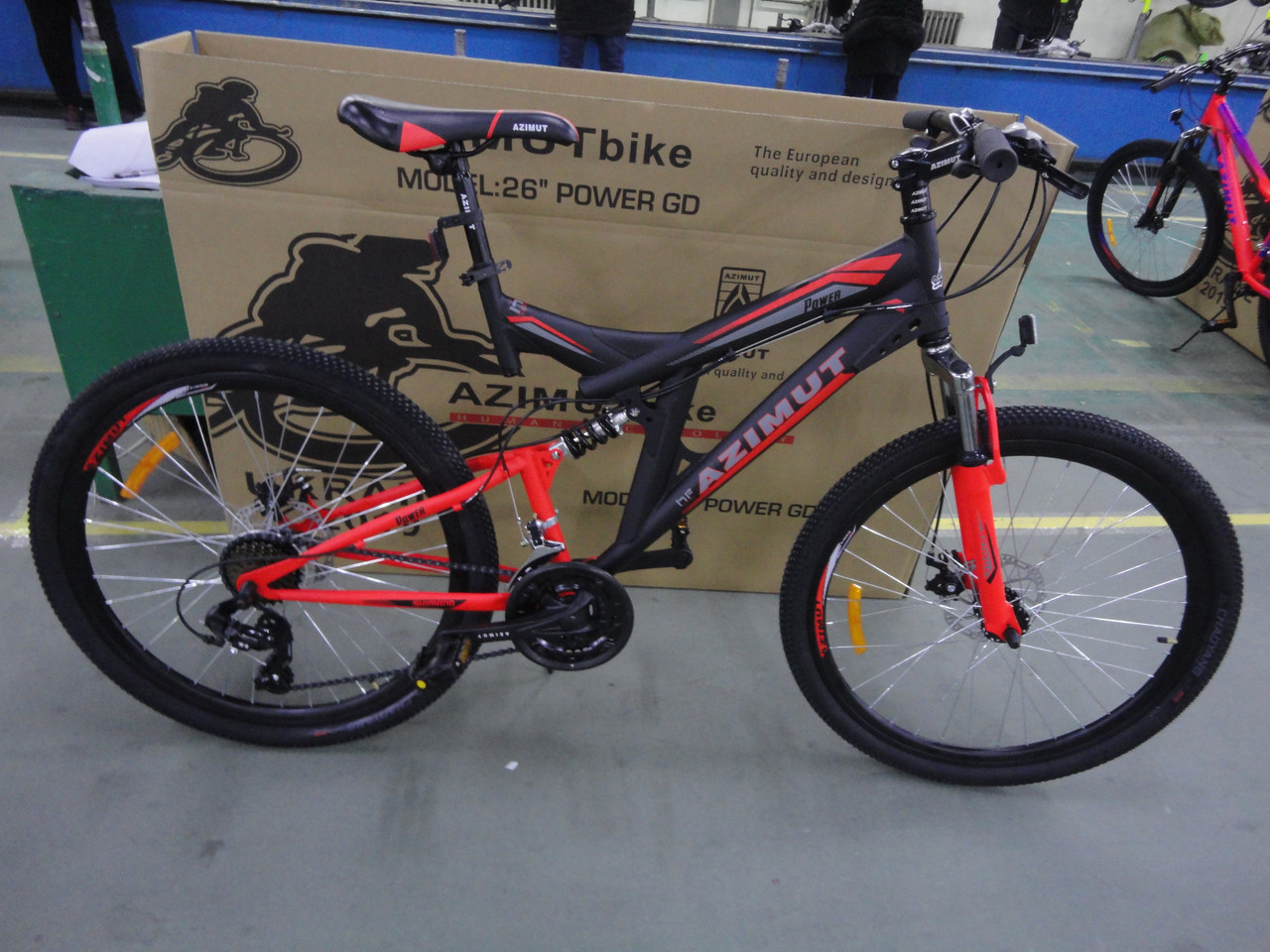 Гірський велосипед Viper Power 29 дюймів. Рама 19.5". SHIMANO. Дискові гальма. Чорно-зелений. Рост 165-200см