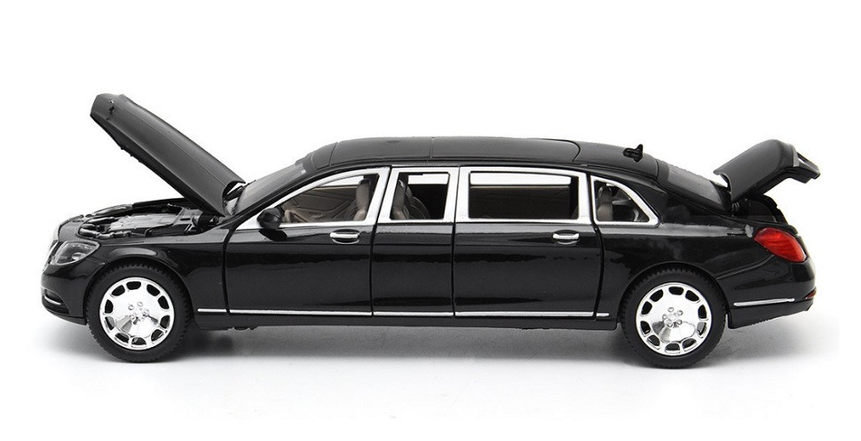 Машина Автопром металева 7686 Mercedes Benz Maybach. Світло. Звук. Відкриваються двері, капот, багажник