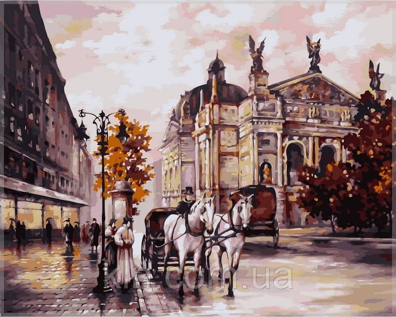 Картина за номерами Babylon Львів. Оперний театр.	VP371 40 х 50 см, фото 1
