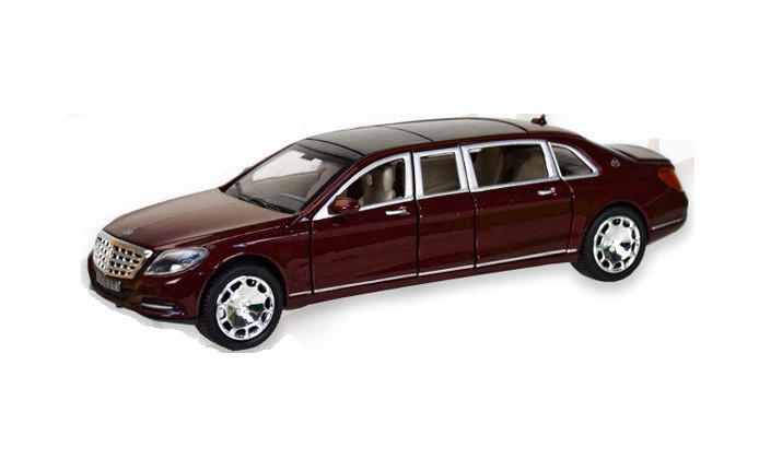 Машина Автопром металлическая 7686 Mercedes Benz Maybach. Свет. Звук. Открываются двери, капот, багажник