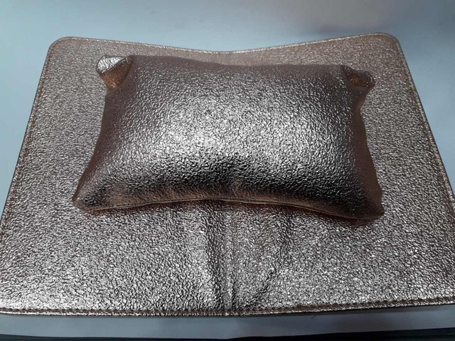 Підлокітник для манікюру з ковриком (золото)