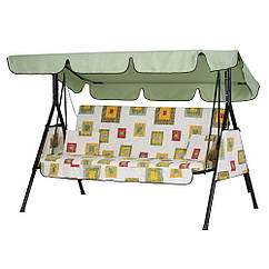 Гойдалки "Дача" (Бязь Абстракція на білому фоні)