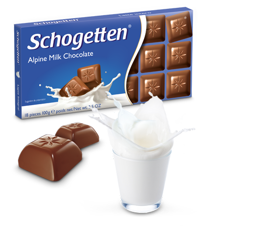 Шоколад молочний Шогетен Schogеtten Alpine milk 100 г х 15 шт. в упаковці 