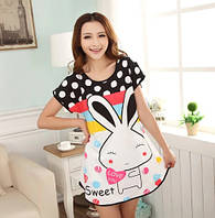 Нічна сорочка жіноча з невеликим дефектом універсальний різнобарвний