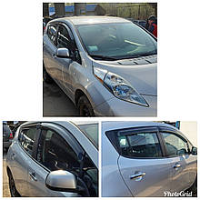 Дефлектори вікон (вітровики) Nissan Leaf 2010 -> 4шт (HIC)