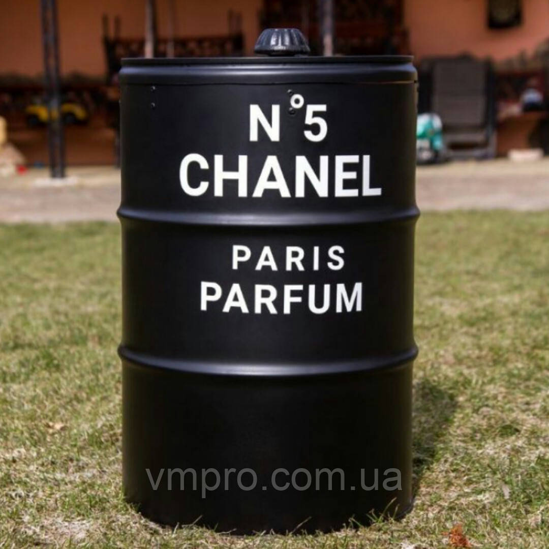 Сміттєвий бак Шанель 60 літрів, бочка CHANEL N°5 лофт Lux