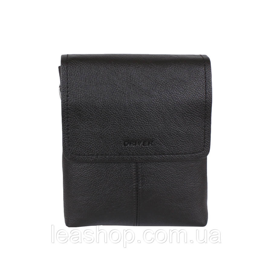 Барсетка зі штучної шкіри de esse DR19006-4 Чорна