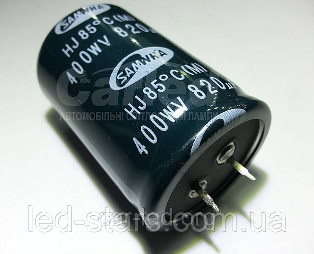 820mkf - 400v mini HJ 35*50 SAMWHA, 85°C
