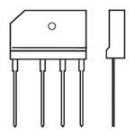 Діодний випрямлячий міст GBJ2510 (25A; 1000V) MIC