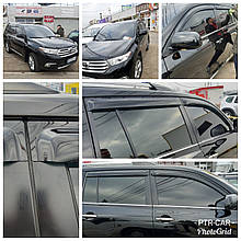 Дефлектори вікон (вітровики) Toyota Highlander 2007R.-> 5D 4шт (Hic)