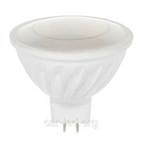 LED лампа MR16 (GU5,3) 5W(420Lm) 4000K LR-12 220V  Electrum  керам. корп.