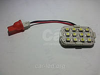 Светодиодная панель 12*Chip smd3528 + T10 Socket