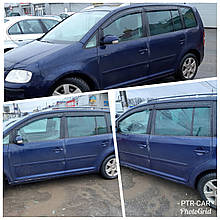 Дефлектори вікон (вітровики) VW Touran 2004-2010-> 5D 4шт (Hic)