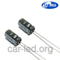 10mkf - 100v  RD 6,3*11  SAMWHA, 105°C